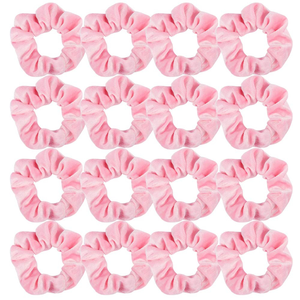 Semato 16 Pack Pink Velvet Scrunchies for Hair Scrunchy Hair Ties Ropes for Women or Girls Hair A... | Amazon (US)
