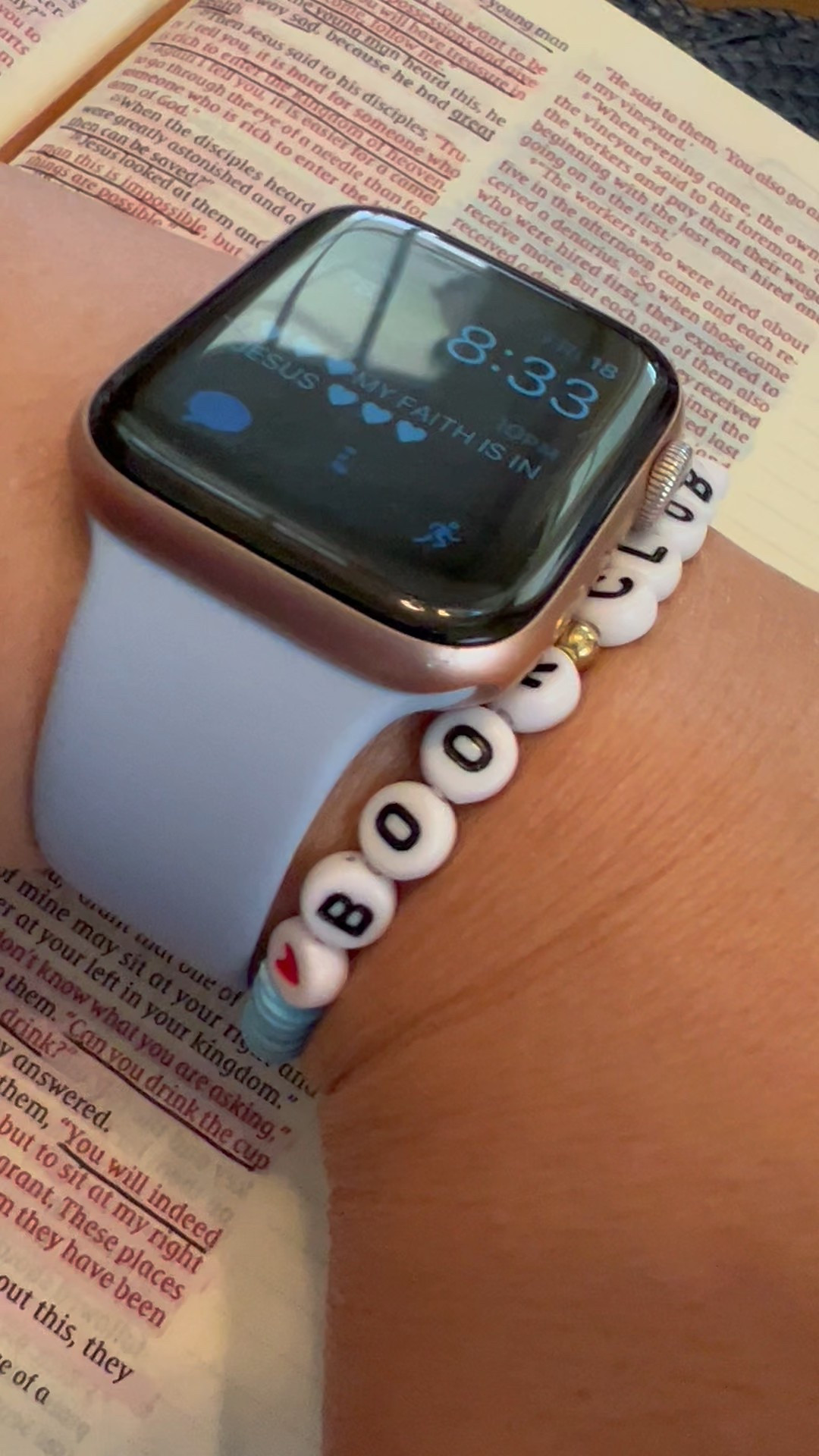 Book club friendship bracelet
Apple Watch
Band
NIV Bible
Book mug
