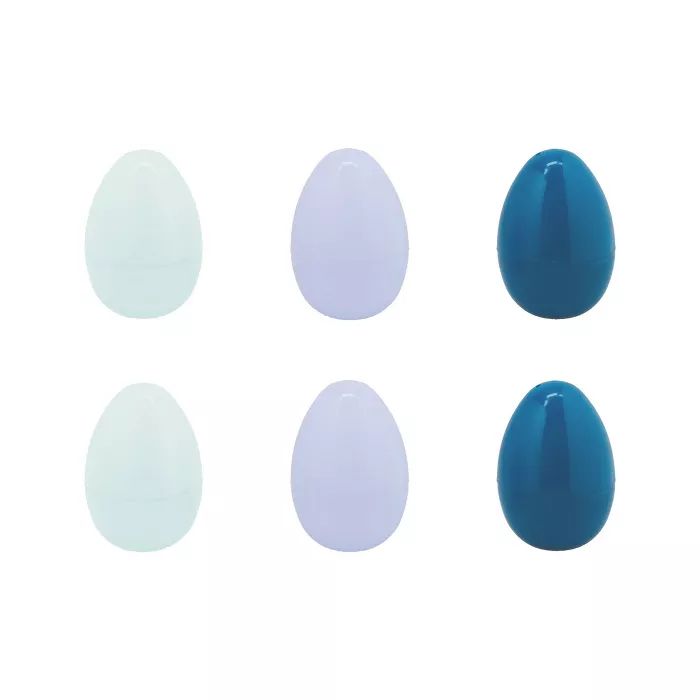 6ct Easter Plastic Eggs Shades of Blue - Spritz™ | Target