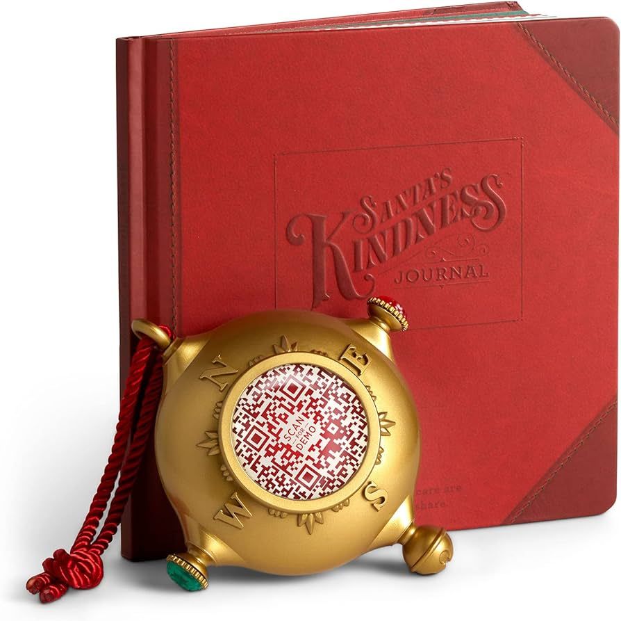 SANTA'S KINDNESS Interactive QR Code Christmas Hanging Ornament and Writing Journal Set of 2 | Amazon (US)