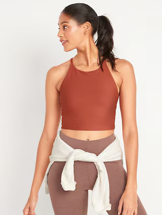 Light Support PowerSoft Longline Sports Bra for Women | Old Navy (US)