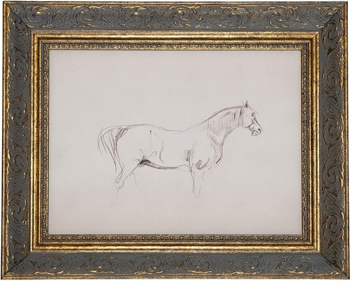 Petal Lane Horse Wall Art - Framed Antique Decor - Make Your Own Gallery Wall Frame Set - Dark Ac... | Amazon (US)