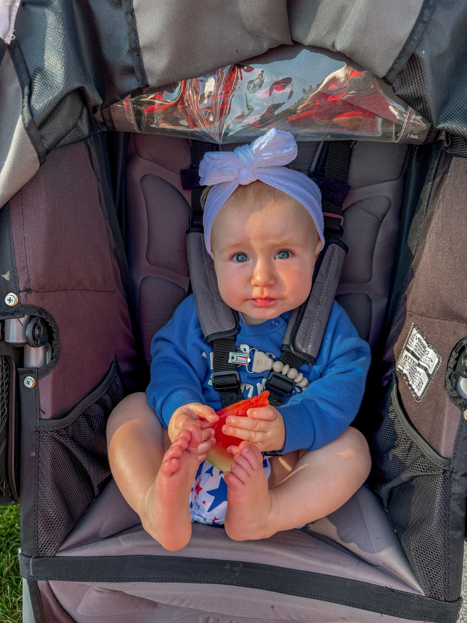 Look at this little all American cutie!! 💙 this baby sweatshirt is so perfect for summer 

#LTKBaby