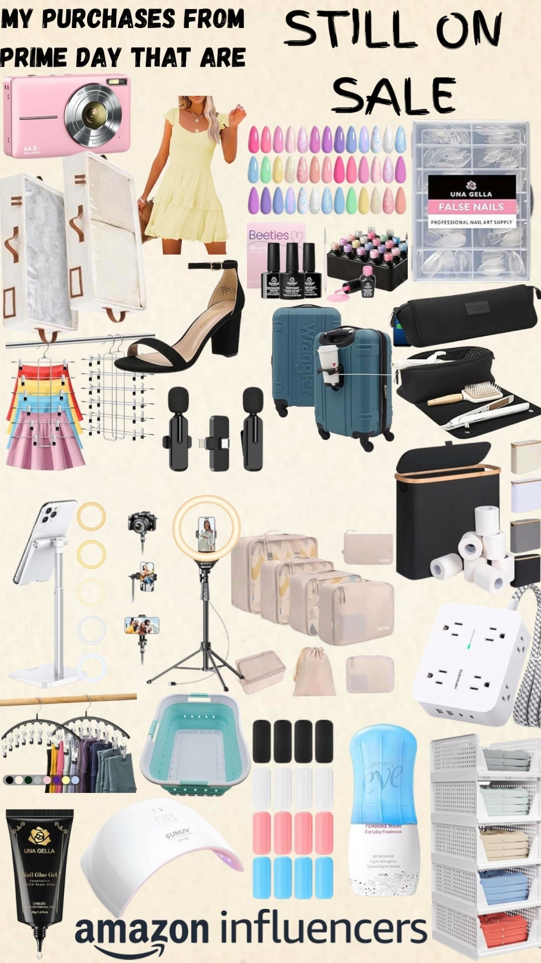 my favs that are STILL ON SALE: ring light, phone stand, laundry basket, closet organization , hangers, packing cubes, travel essentials, silicone bottle covers, nails at home, uv light, gel polish, heels, under bed storage , phone stand, bathroom organization, carry on bag, luggage, hair tools bag, microphone, summer dress , digital camera! 

#LTKTravel #LTKSaleAlert #LTKFindsUnder50