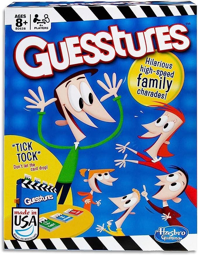 Hasbro Gaming Guesstures Game, Charades Game for 4 or More Players, Family Party Game for Ages 8 ... | Amazon (US)