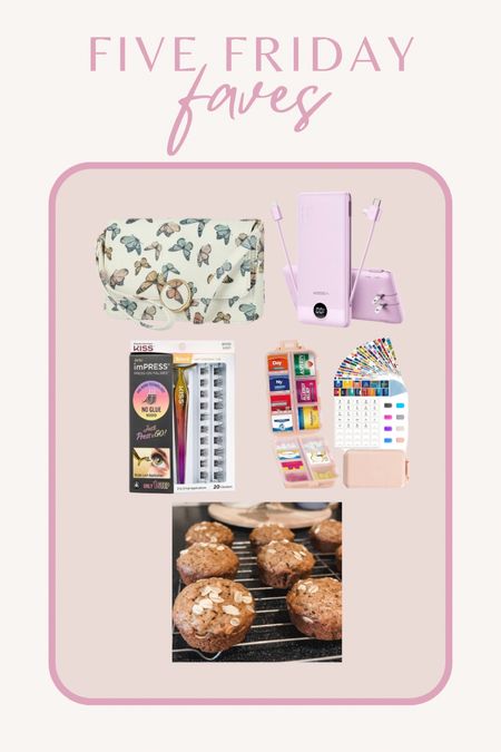 Five Friday faves!!
- butterfly crossbody purse
- portable phone charger
- fake lashes
- pill organizer with labels
-healthy banana muffins from the blog cookie & Kate!

#amazonfinds #amazonfaves #travelessentials #amazonbeauty #travelfaves #amazontravel #walmartpurse #walmartfashion 


#LTKtravel #LTKfindsunder50 #LTKbeauty