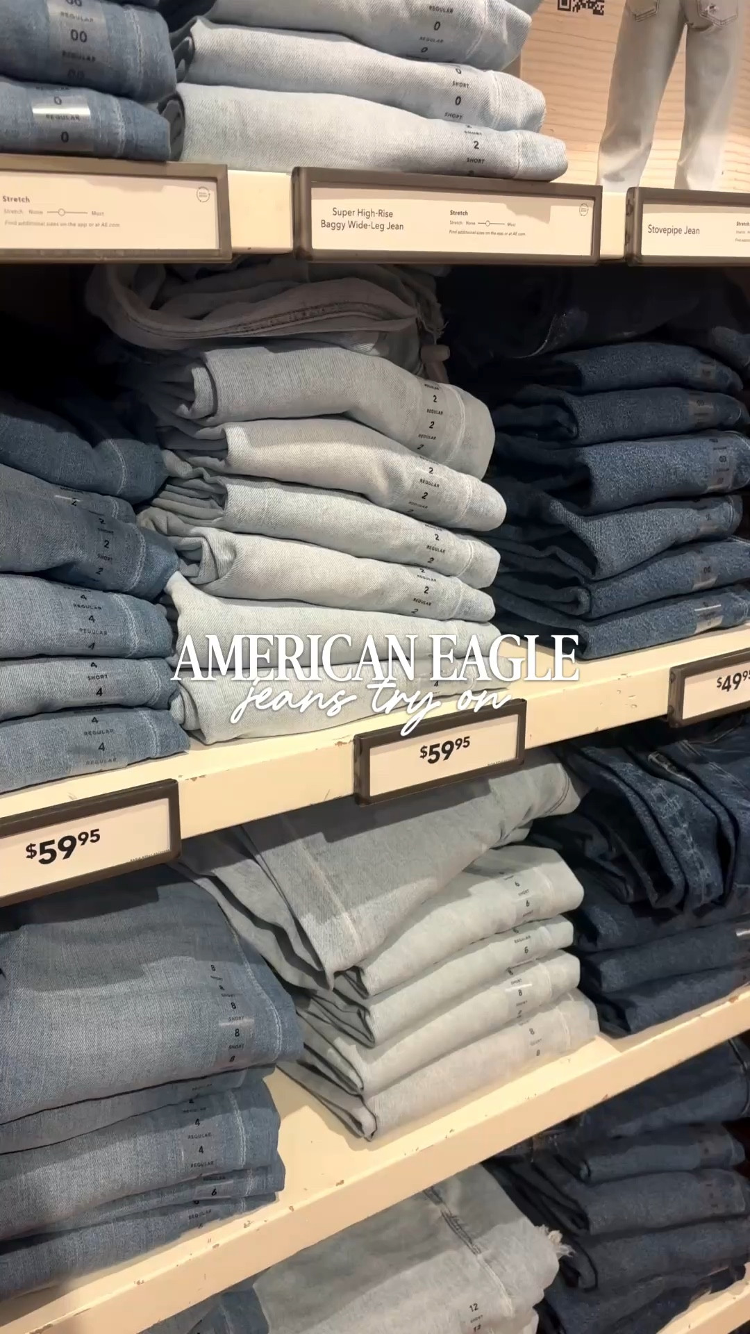American Eagle Jean try on😍🔥 a bit chaotic but now I know how these jeans fit, so I’ll be good to buy! Linked all of these below for you ✨

#LTKgrwm #LTKSaleAlert #LTKMidsize