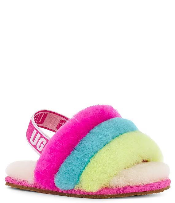 Girls' Fluff Yeah Logo Detail Slide Slippers (Toddler) | Dillard's