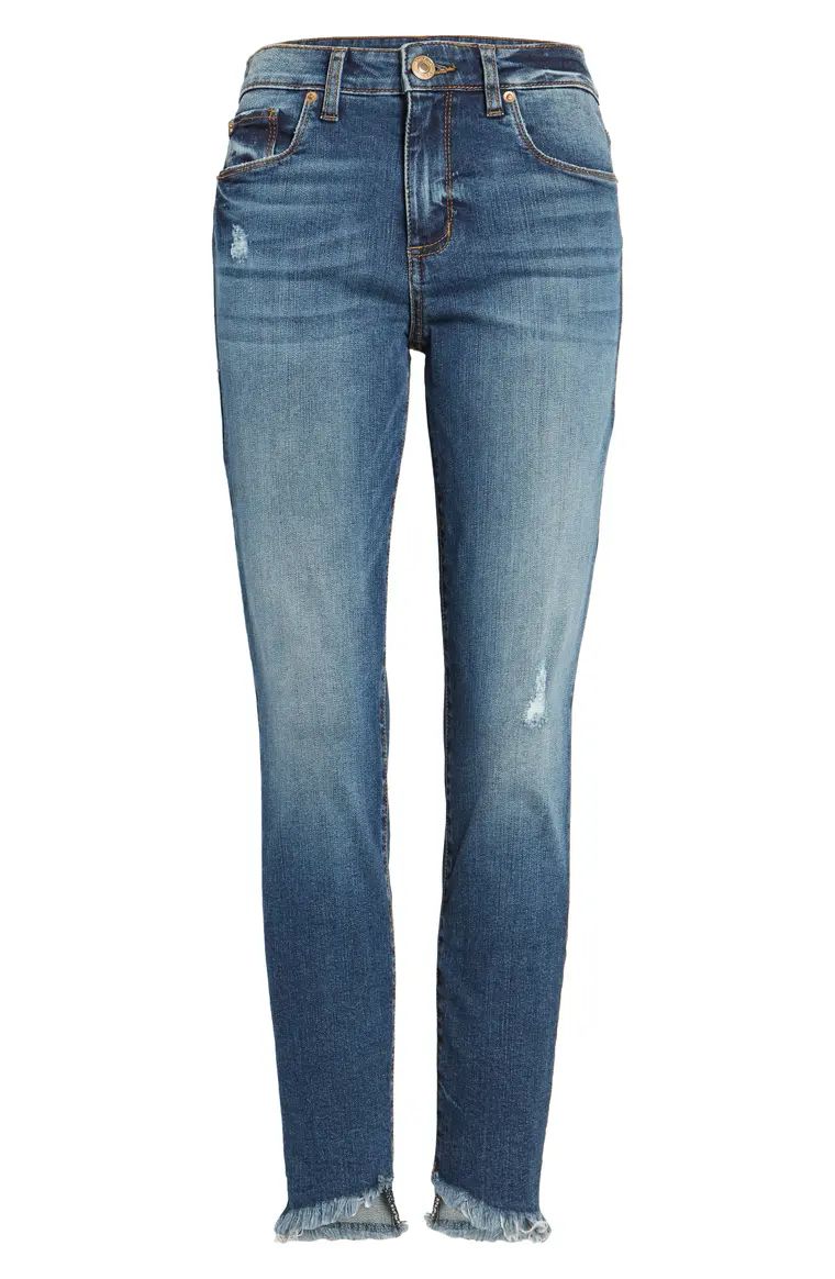 Ellie High Waist Step Hem Skinny Jeans | Nordstrom
