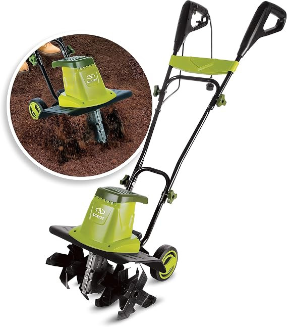 Sun Joe TJ603E 16-Inch 12-Amp Electric Tiller and Cultivator , Green | Amazon (US)