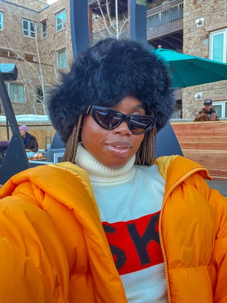 We ski for the apres ski. The hat is from Susannah chow nyc! Winter outfit #winteroutfit 

#LTKSeasonal