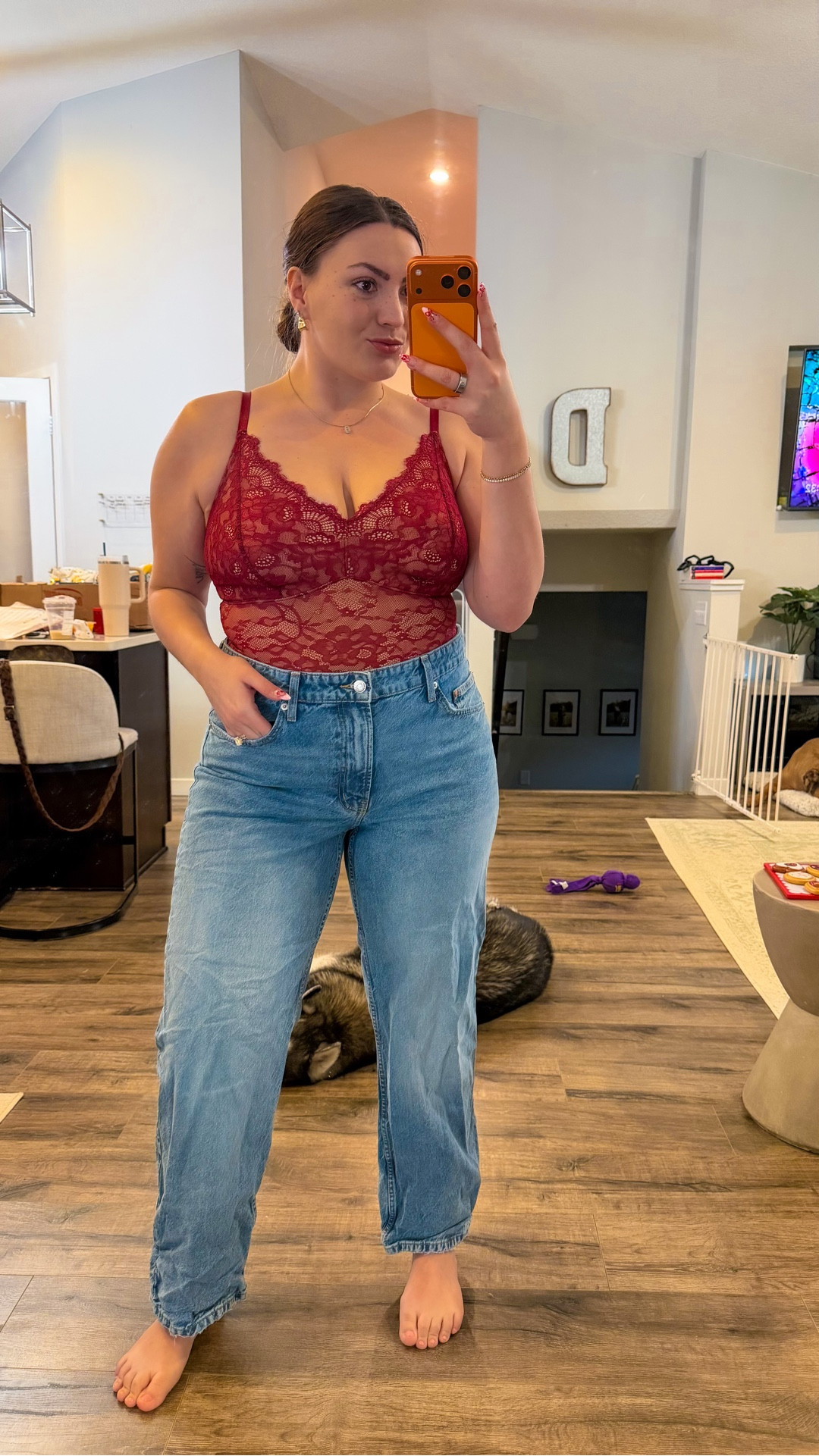 This is the best bodysuit I’ve ever found from Amazon! It’s so flattering and sucks in my mom bod better than skims

#LTKMidsize #LTKValentine #LTKootd