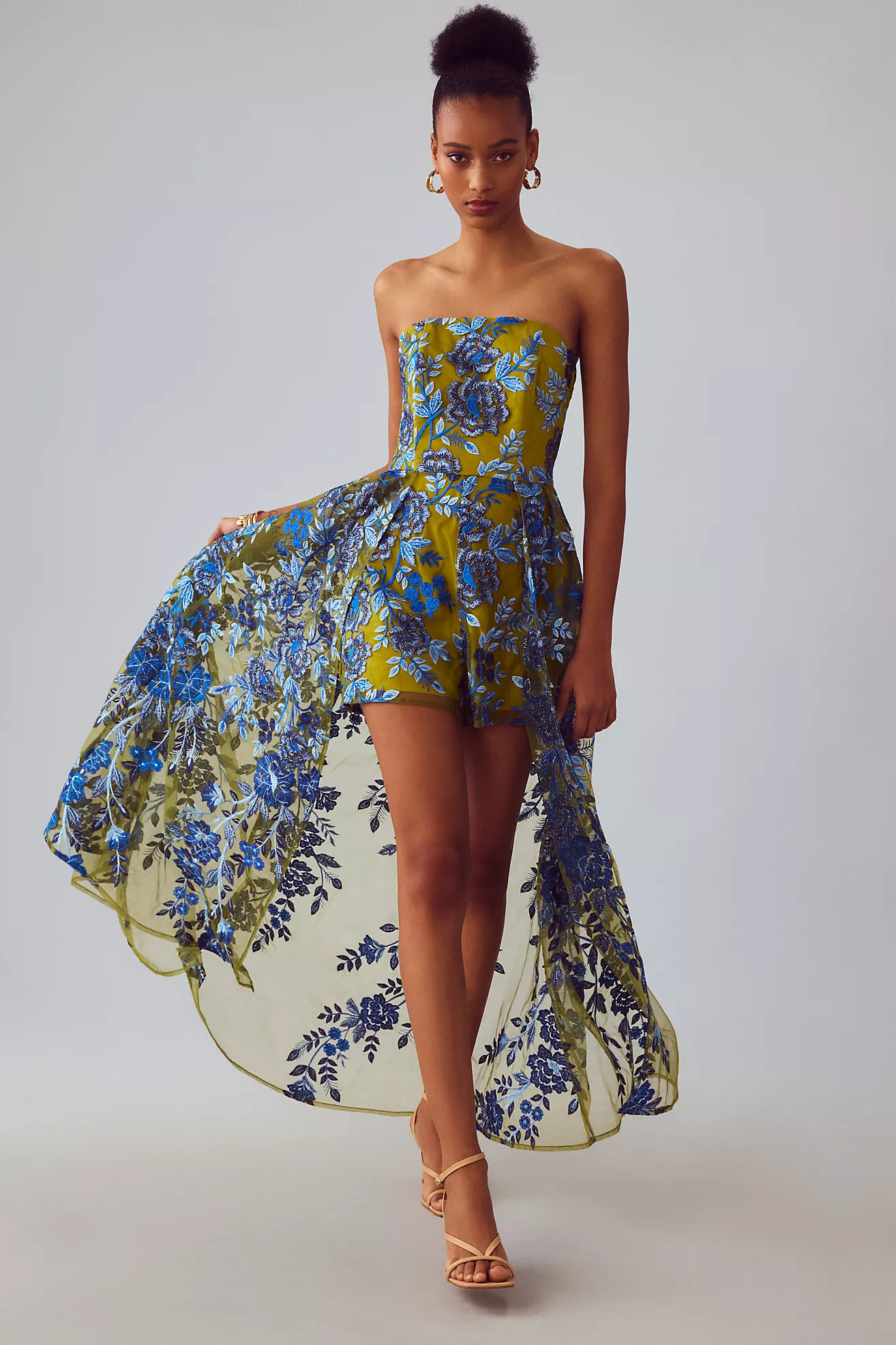 Hutch Strapless High-Low Romper | Anthropologie (US)