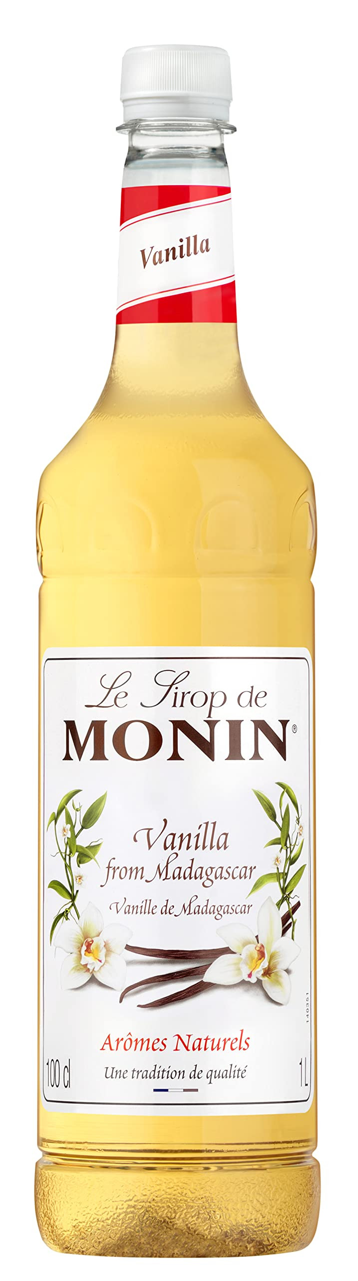 MONIN Premium Vanilla Syrup 1L for Coffee and Cocktails. Vegan-Friendly, Allergen-Free, 100% Natu... | Amazon (UK)