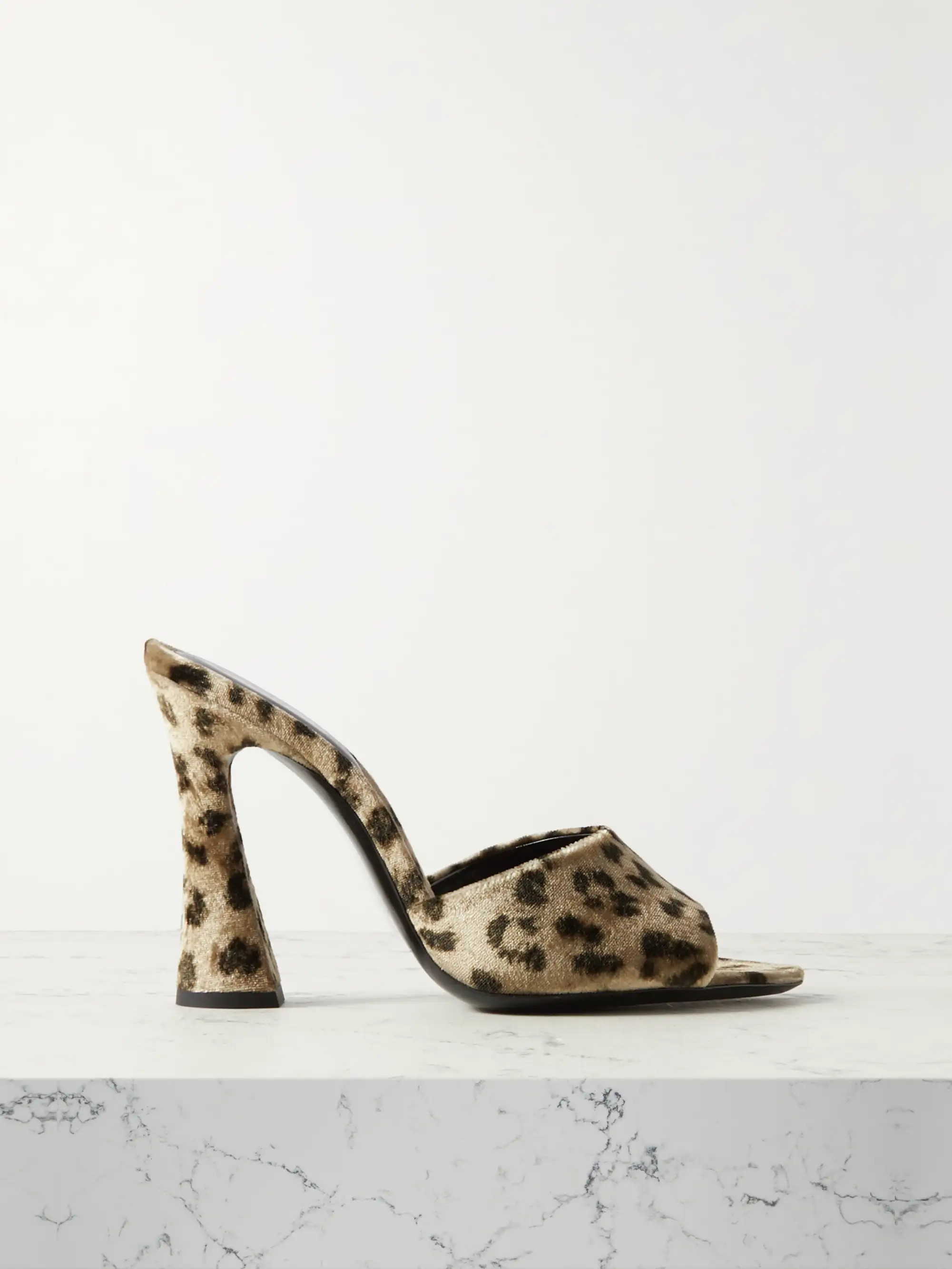 Suite leopard-print velour mules | NET-A-PORTER (US)