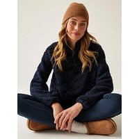 Regatta Womens Frankie Borg 1/2 Zip Fleece - Navy | Very (UK)