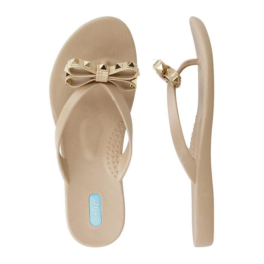 Oka-B Women's Chase Bow Flip Flop Sandal | Amazon (US)