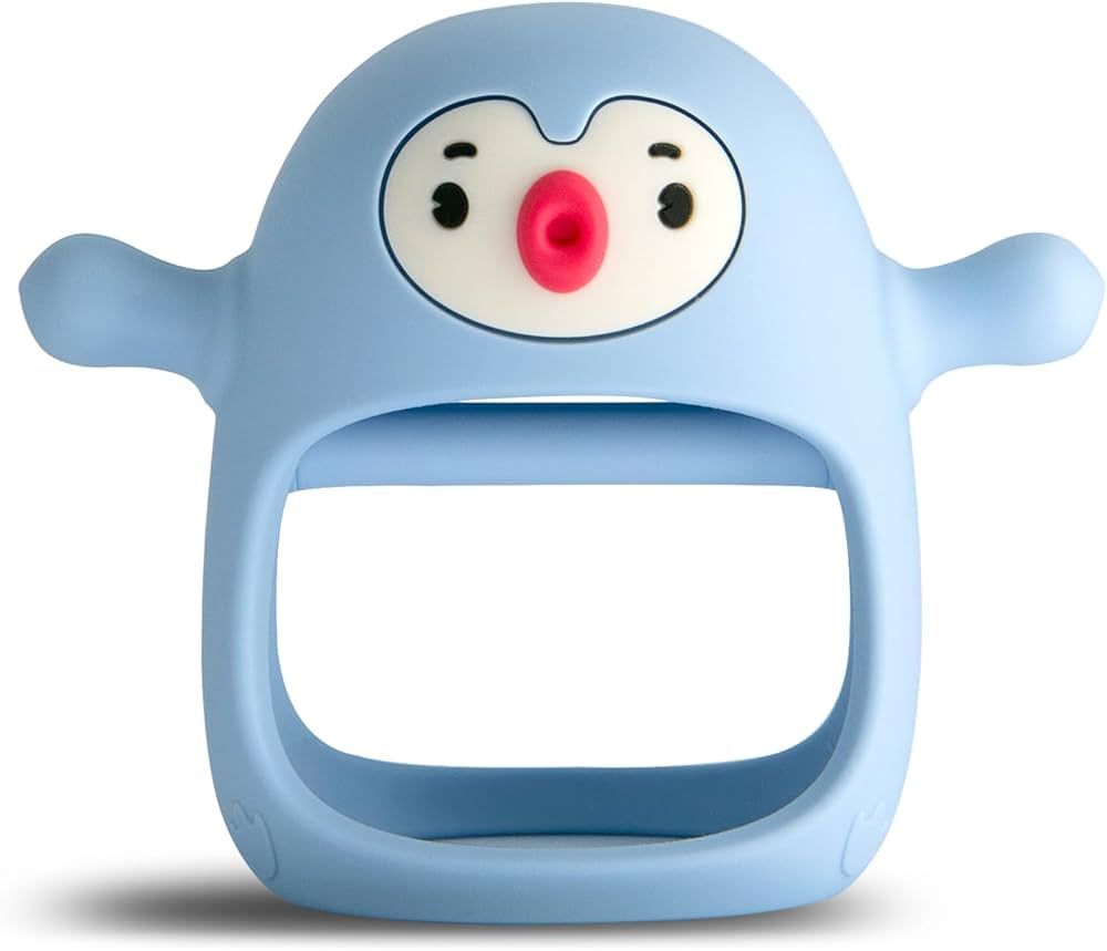 Smily Mia Teething Toys for Babies 0-6 Months, Never-Drop Penguin Teether for Babies 3-6Months,So... | Amazon (US)