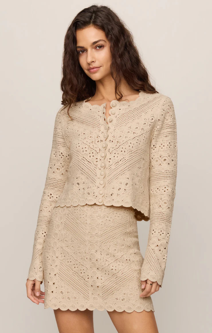 Cressa Cropped Crochet Cardigan | Z Supply