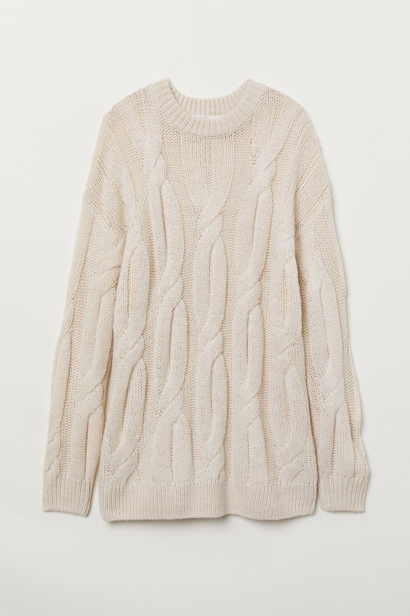 Pullover mit Zopfmuster | H&M (DE, AT, CH, DK, NL, NO, FI)