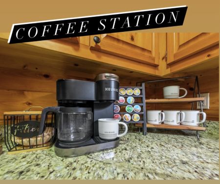 Coffee station, Keurig coffee maker, kitchen decor 

#LTKhome #LTKSeasonal #LTKfamily