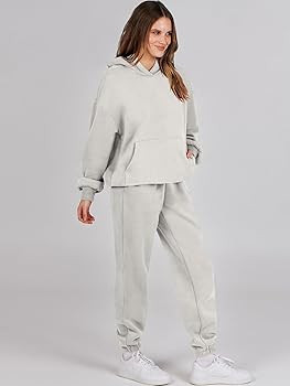 ANRABESS Women 2 Piece Outfits Hoodie Sweatshirt Tracksuit & Oversized Jogger Sweatpants Y2K Swea... | Amazon (US)