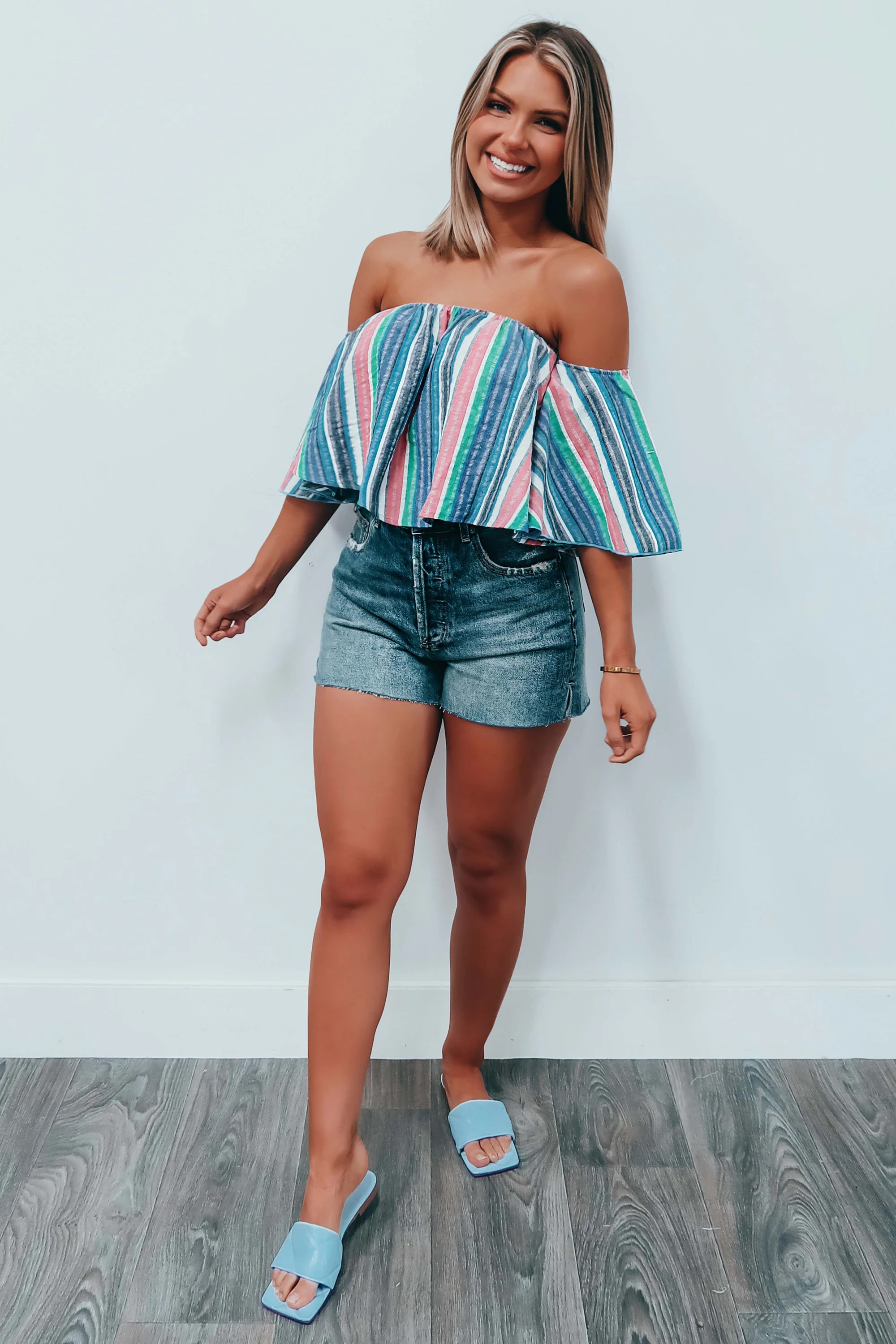 Thanks A Lot Cropped Top: Multi | Shophopes