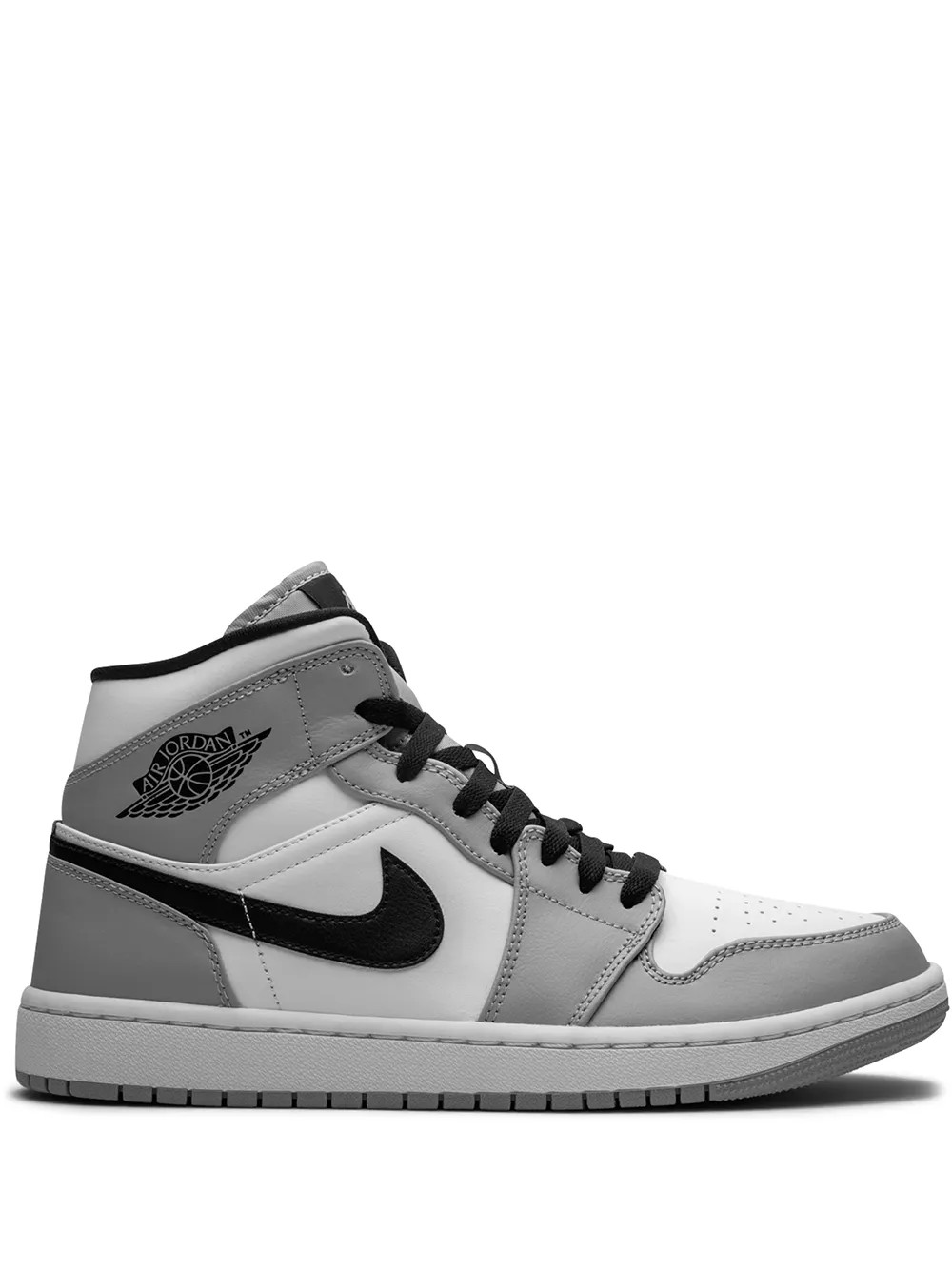 Jordan Air Jordan 1 Mid "Light Smoke Grey" Sneakers | Grey | FARFETCH UK | Farfetch Global