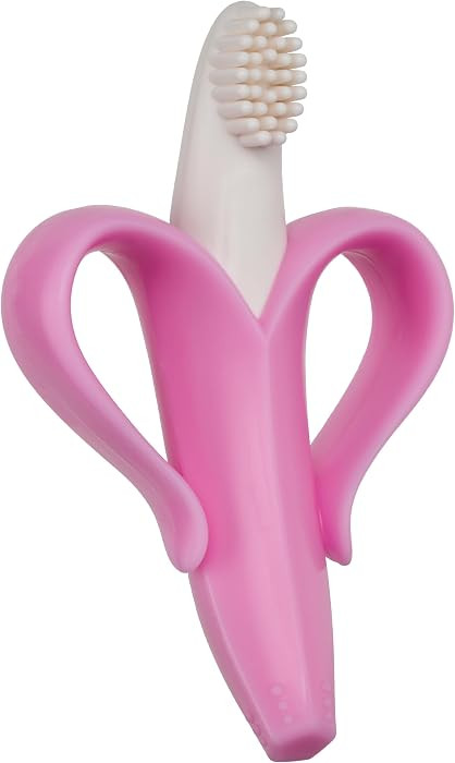 Baby Banana The Original Teether-Toothbrush, Infant to Toddler, Made in USA, Butter-Soft Bristles... | Amazon (US)