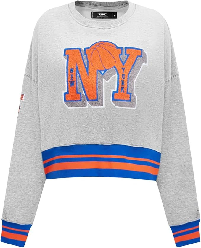 Pro Standard NBA womens Womens Nba Mash Up Brushed Back French Terry Crewneck Sweatshirt | Amazon (US)