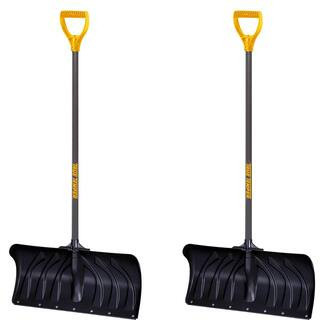 True Temper 38.3 in. Steel Handle Plastic Snow Shovel (Pack of 2) 10000-03687 - The Home Depot | The Home Depot
