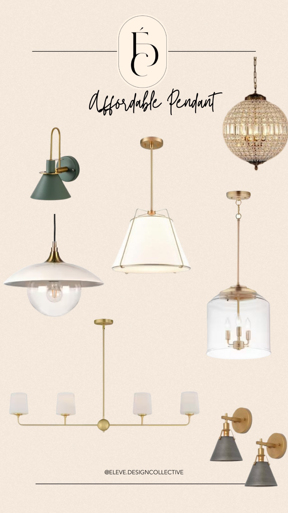 All of these affordable pendants make a large impact on any kitchen upgrade! They are an affordable and stunning way to bring personality into your space.

#ltkhome #interiordesign #elevedesigncollective #designboards #fullservice #homedecor #homerenovation #ispired #home #virtualdesign #homedepot #pendants #lighting

#LTKsalealert