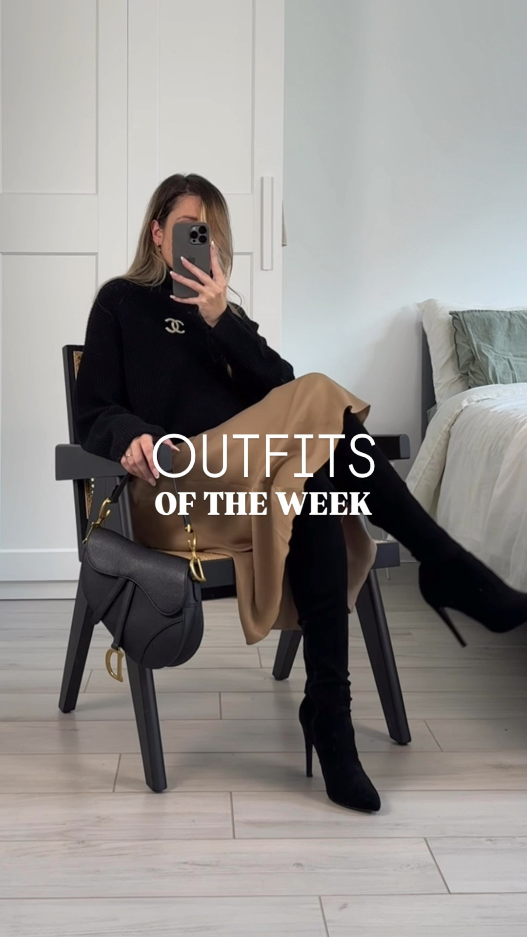 outfits of the week 🍂

- look 1: 

@lilysilk high neck jumper*
@andotherstories midi slip skirt (bought 2 years ago, still available)
@buffaloshoes vegan leather boots (old, will link alternative)
@chanelofficial brooch

- look 2: 

@toteme scarf coat via @netaporter 
@nakdfashion black trousers
@adidas samba sneakers
@demellierlondon new york midi bag

- look 3: 

@cosstores striped cardigan (bought last year, still available)
@stradivarius skinny jeans (super old; but have similar)
@massimodutti cowboy ankle boots (from last year but have similar)
@demellierlondon new york midi bag

- look 4:

@hellomoonshop camel jacket 
@sezane black cardigan
@nakdfashion black trousers
@adidas samba sneakers
@demellierlondon new york midi bag

- look 5:

@andotherstories wool blazer (bought last year but still available)
@hod_paris brown cardigan*
@stradivarius skinny jeans (old)
@polene_paris number 9 bag
@gucci jordaan loafers

*pr products | gifted 

#ltkfashion #ltkeurope #ltkstyletip #falloutfit #falltowinter #whattowear #workoutfits #minimalstyling #outfitreel #stylingreels

#LTKautumn #LTKstyletip #LTKworkwear