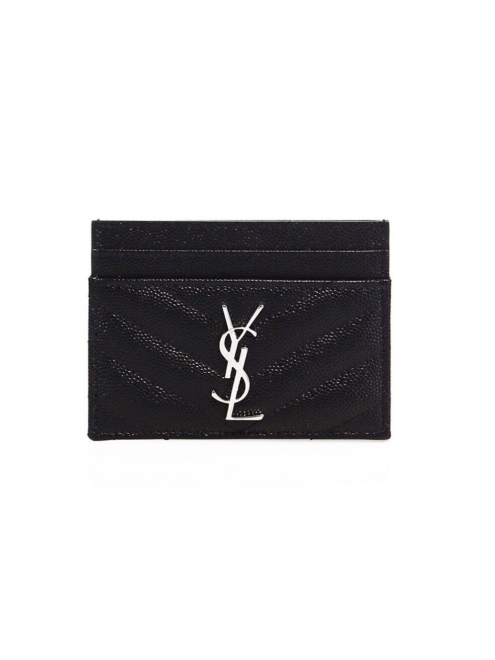 Saint Laurent Monogram Matelass Leather Card Case | Saks Fifth Avenue