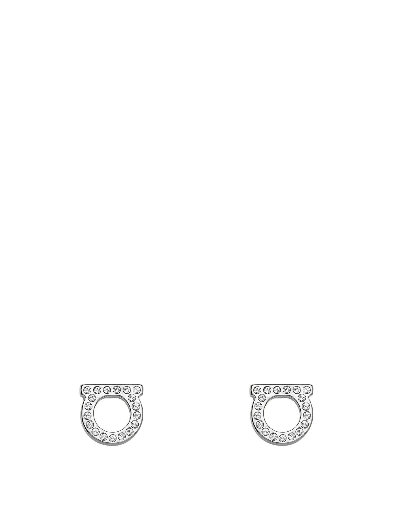 Ferragamo Silver Tone Brass Earrings | Italist.com US