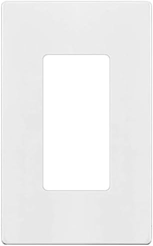 ENERLITES Screwless Decorator Wall Plates Child Safe Outlet Covers, Size 1-Gang 4.68" H x 2.93” L, U | Amazon (US)