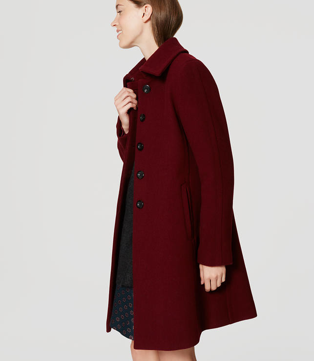 Tab Collar Coat | LOFT