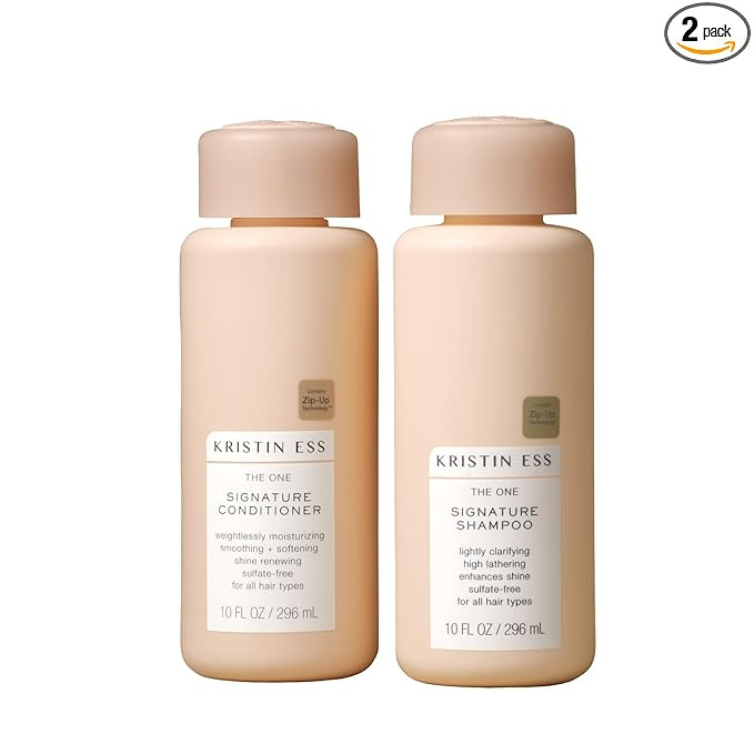 Kristin Ess Hair Signature Salon Sulfate Free Shampoo and Conditioner Set for Moisture, Frizz + S... | Amazon (US)