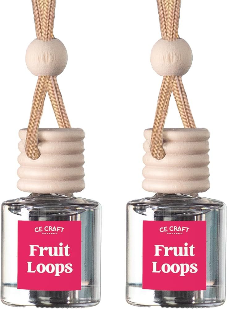 CE Craft Fruit Loops Car Air Hanging Fragrance Oil Diffuser – Car Air Freshener Diffuser for Es... | Amazon (US)