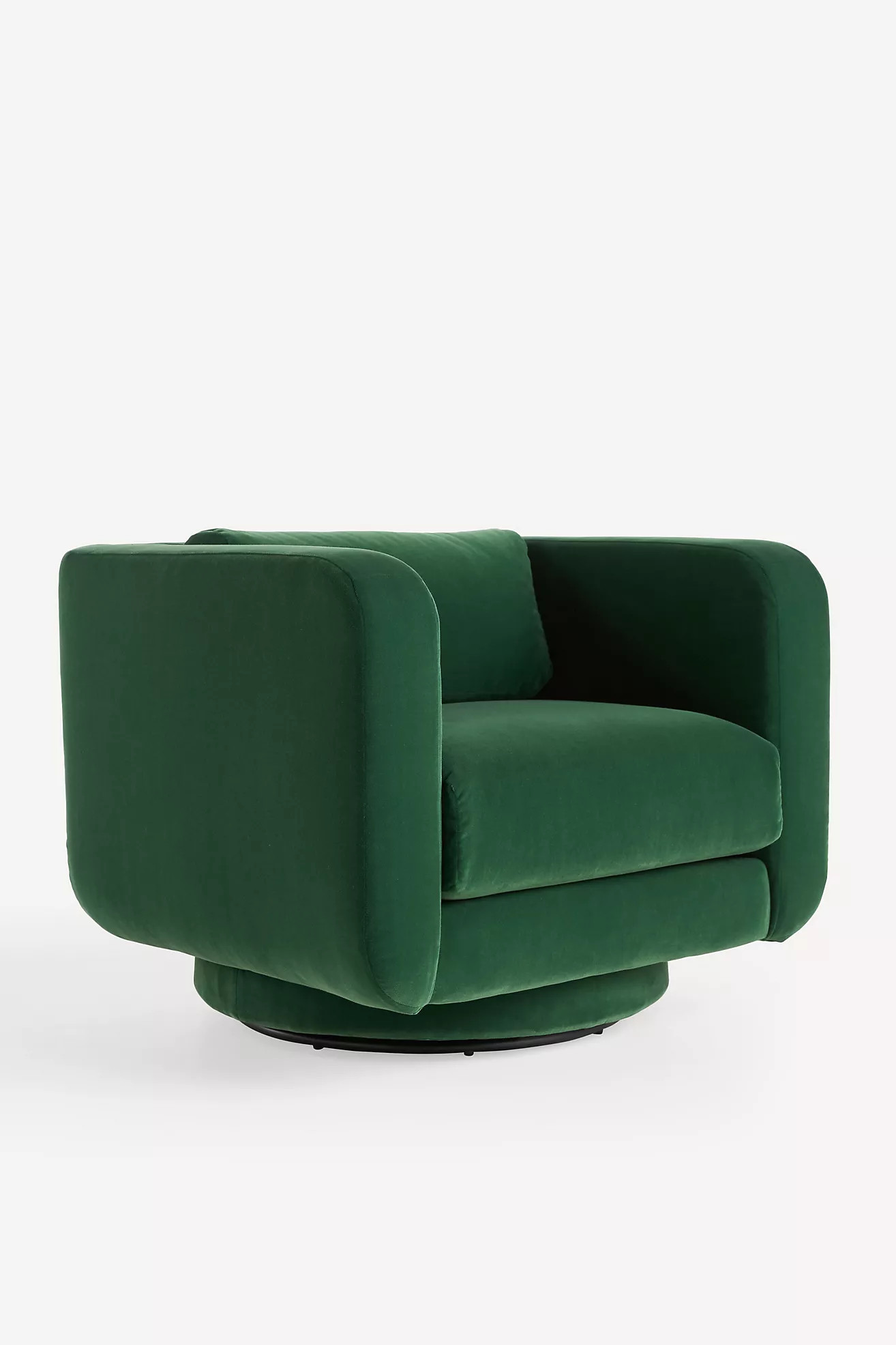 Lulu Velvet Swivel Chair | Anthropologie (US)