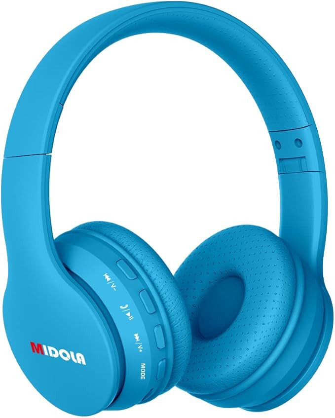 MIDOLA Headphones Bluetooth Wireless Kids Volume Limit 85dB /110dB Over Ear Foldable Noise Protec... | Amazon (US)