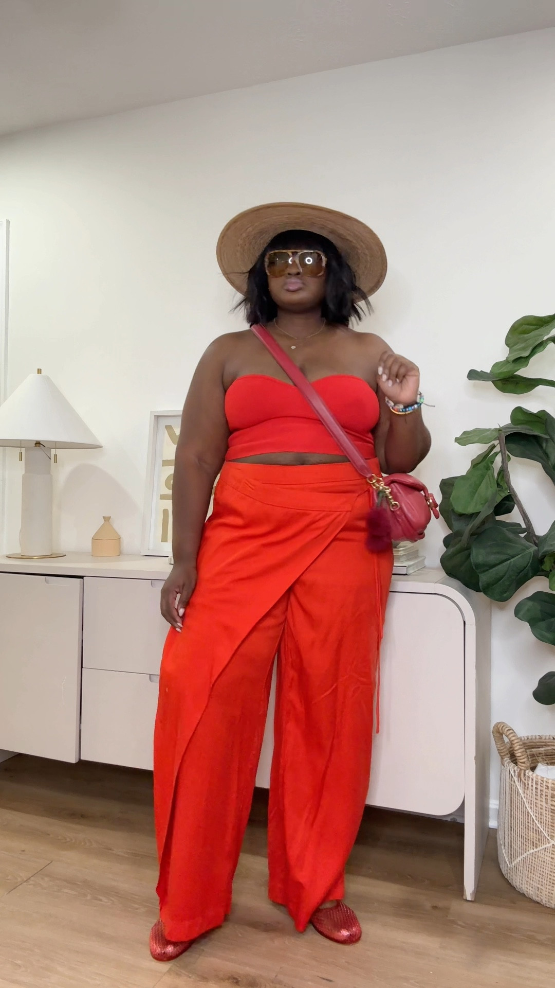 I wanted ONE vacation outfit that would instantly make me feel confident the second I put it on… and this was it. The fit is comfortable, flattering, lightweight, and gives that effortless “she looks GOOD” vibe without trying too hard. And paired with these flowy pants? Instant vacation energy. #VacationOutfit #PlusSizeFashion #SummerStyle #AffordableFashion #VacationStyle #LTKStyle #PlusSizeStyle #ResortWear #BrunchOutfit #FashionFinds

#LTKSeasonal #LTKTravel #LTKootd