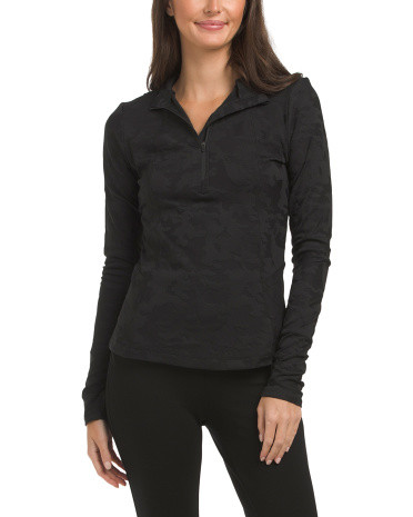 Base Layer Mock Neck Camp Half Zip Jacket | TJ Maxx