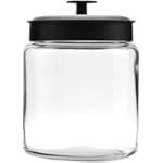 Anchor Hocking Montana Glass Jar with Fresh Sealed Lid, Brushed Metal, 2.5 Gallon | Amazon (US)
