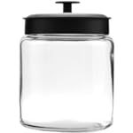 Anchor Hocking Montana Glass Jar with Fresh Sealed Lid, Brushed Metal, 2.5 Gallon | Amazon (US)