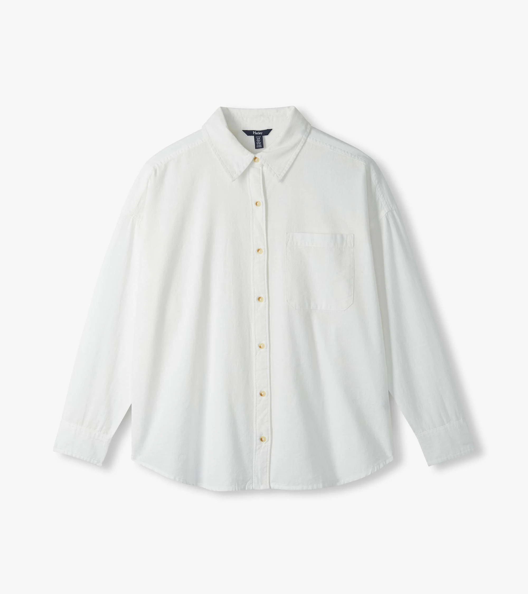 Relaxed Button Down - White | Hatley