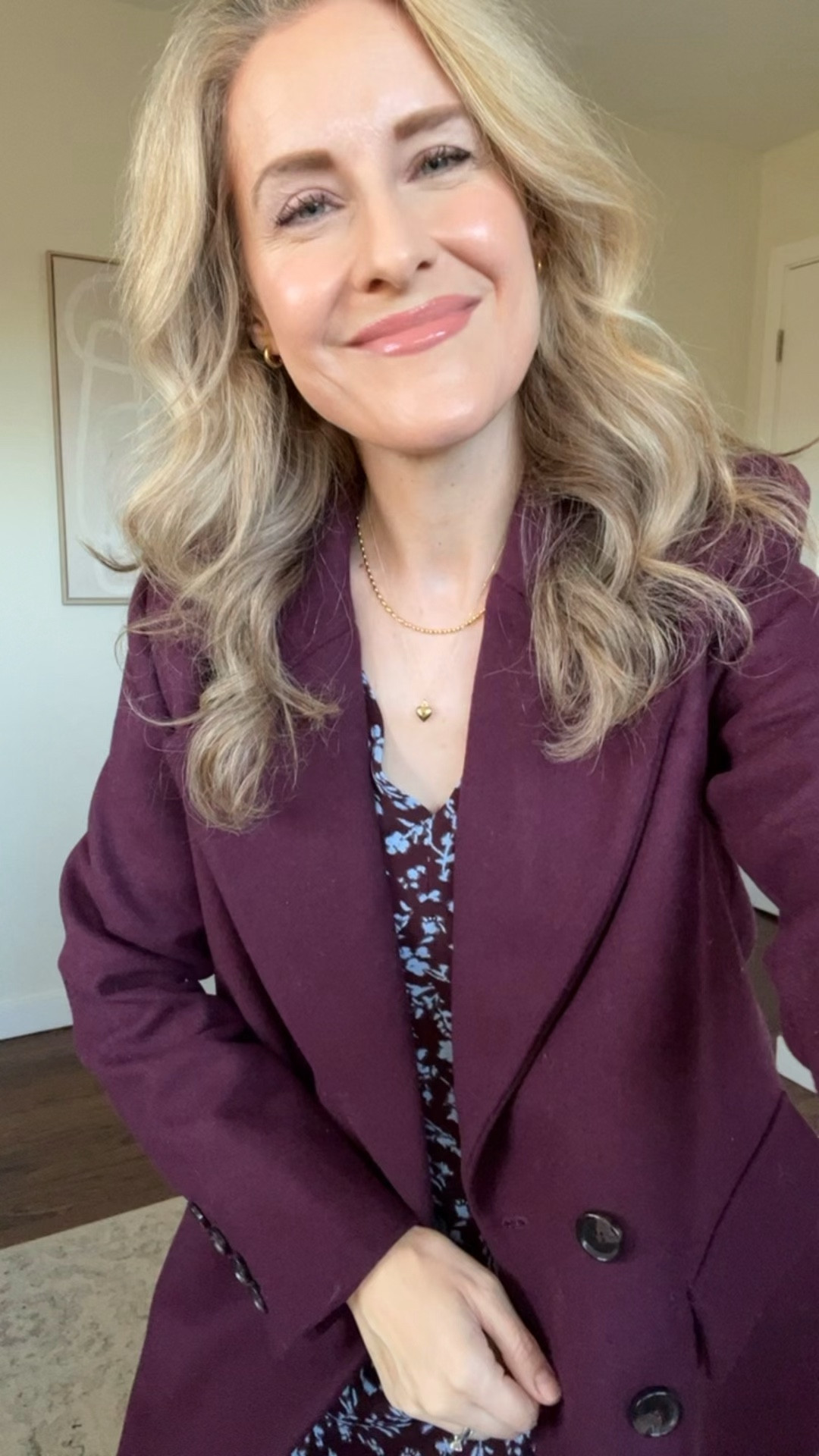 Amazon coat that’s a wool blend under $100, fits true to size, this is the small. It’s midweight, love the look, shows a little lint but not much. I’m considering buying another color if I see if go on sale. #amazonfashion 

#LTKOver40 #LTKFindsUnder100 #LTKFindsUnder50