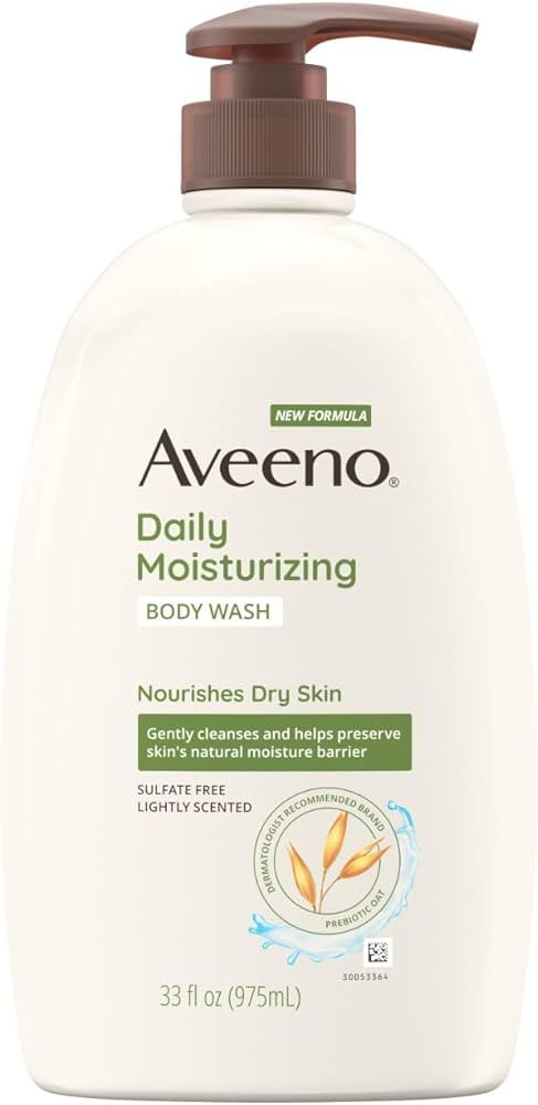 Aveeno Daily Moisturizing Body Wash, Body Wash for Dry Skin with Soothing Oat, Creamy Shower Clea... | Amazon (US)