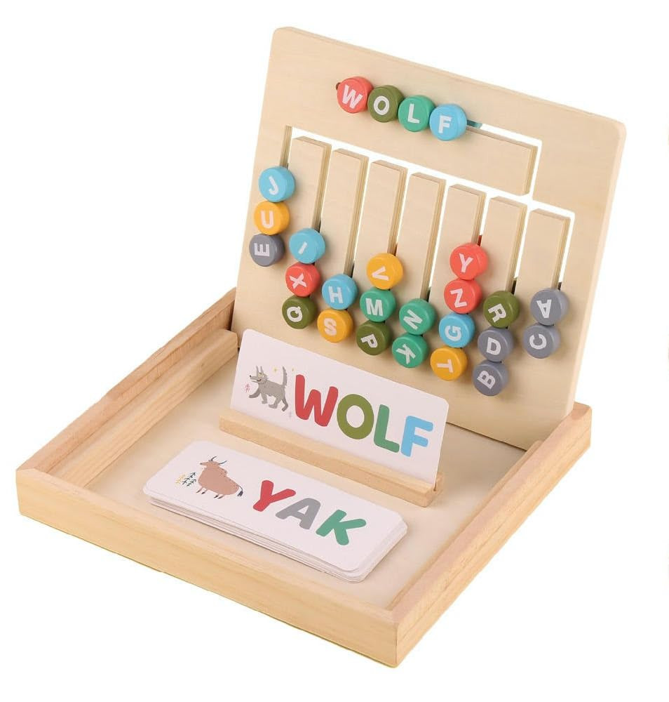 Wooden Alphabet Math Board Educational Learning Montessori Toys for 2 3 4 5 6 7 year old Games fo... | Amazon (US)