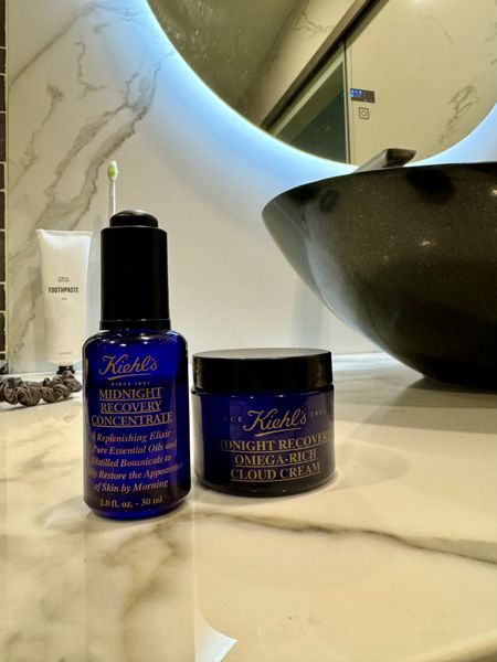 My night beauty routine includes Kiehl’s Midnight Recovery Cream & concentrate. It feels very luxurious and has a light smell of lavender. 

#LTKBeauty